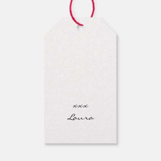 スタイル日本ののクリスマスギフトタグとボール ギフトタグ (裏面)