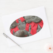 スタイル日本のの守護神 楕円形シール (封筒)