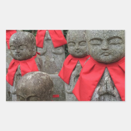 スタイル日本のの守護神 長方形シール (正面)