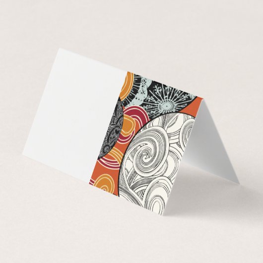 スタイル日本のハッピークリスマスカードと赤いボール 名刺 (裏面)