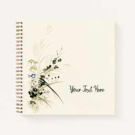 スタイル日本の秋草手帳 ノートブック