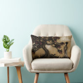 スタイル日本の芸者と咲く木 ランバークッション (椅子)