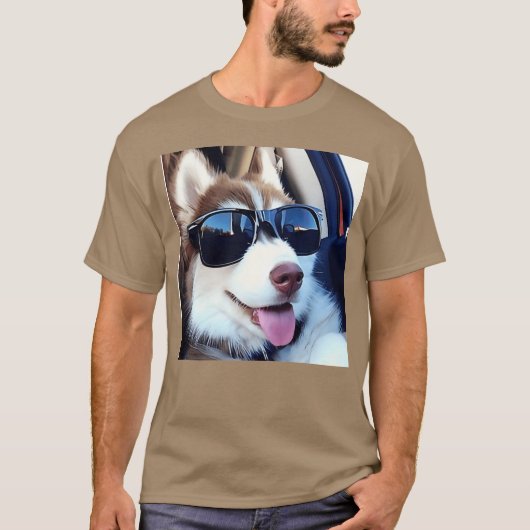 スタイル犬おもしろい友 Tシャツ (正面)