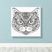 スタイル猫11 キャンバスプリント (インサイチュ (ウッドフロア))