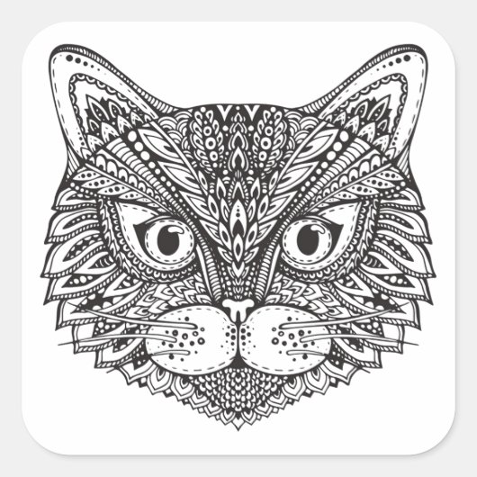 スタイル猫 スクエアシール (正面)