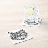 スタイル猫 スクエアペーパーコースター (インサイチュ)