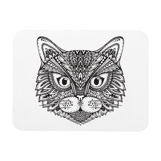 スタイル猫 マグネット (横)