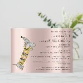 スタイル祝でバラかわいい犬の甘い16th 招待状 (スタンド正面)