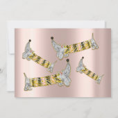 スタイル祝でバラかわいい犬の甘い16th 招待状 (裏面)