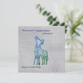 スタイル素朴バレンタイン招待状ウィズギラフェス 招待状 (スタンド正面)