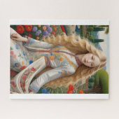 スタイル絵を描の巫女 ジグソーパズル (横)