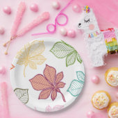 スタイル葉化8 ペーパープレート (パーティー)