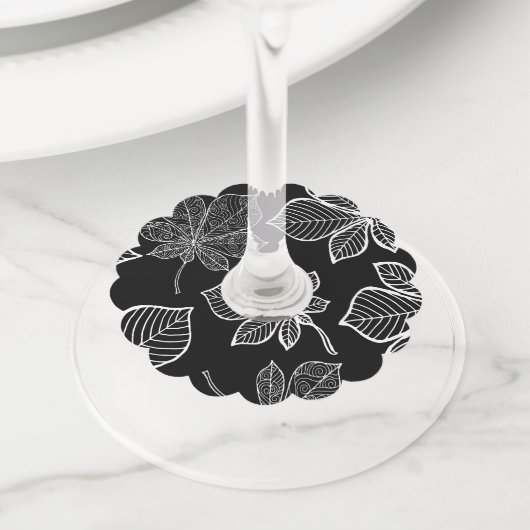 スタイル葉設定3 ワイングラスタグ (クローズアップ)