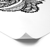 スタイル蝶2 ポスター (角)