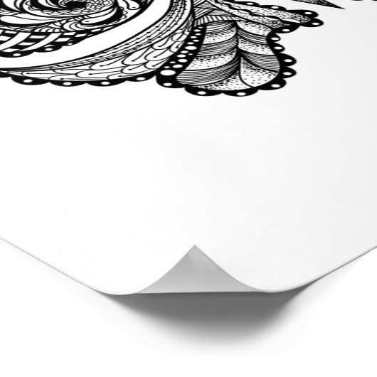 スタイル蝶2 ポスター (角)