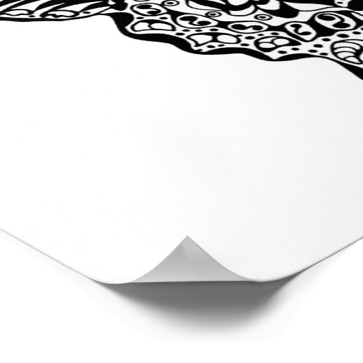 スタイル蝶4 ポスター (角)