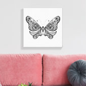 スタイル蝶6 キャンバスプリント (インサイチュ (リビング))