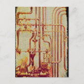 スタイル設定されたアンティークウォールパイプ ポストカード (正面)