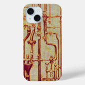 スタイル設定されたアンティークウォールパイプ Case-Mate iPhoneケース (裏面)