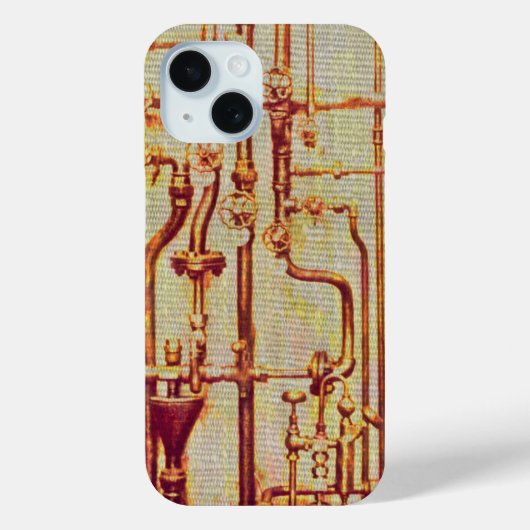 スタイル設定されたアンティークウォールパイプ Case-Mate iPhoneケース (裏面)