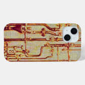 スタイル設定されたアンティークウォールパイプ Case-Mate iPhoneケース (裏面 (横))