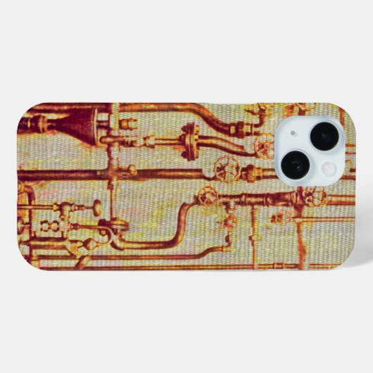 スタイル設定されたアンティークウォールパイプ Case-Mate iPhoneケース (裏面 (横))