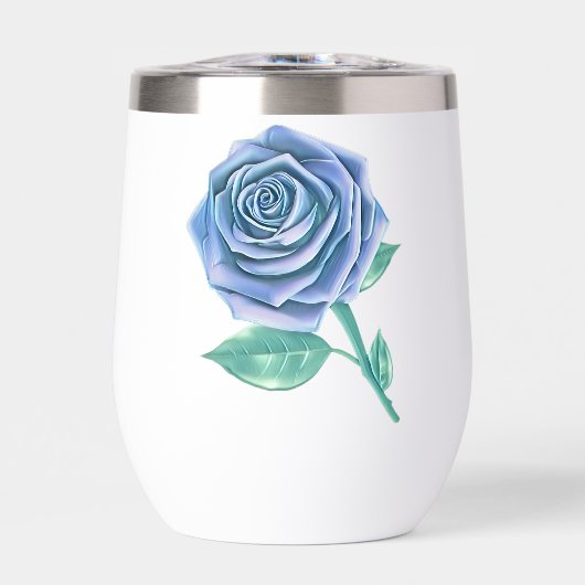 スタイル設定オーバーサイズバラ – アイスブルー (正面)