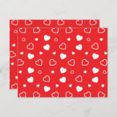 スタイル設定ハートパターン4 ノートカード (正面/裏面)