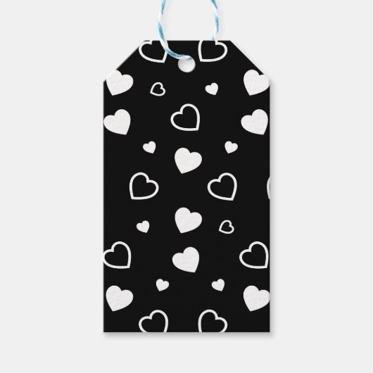 スタイル設定ハートパターン5 ギフトタグ (正面)