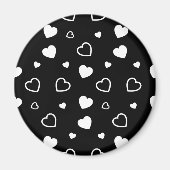 スタイル設定ハートパターン5 マグネット (正面)