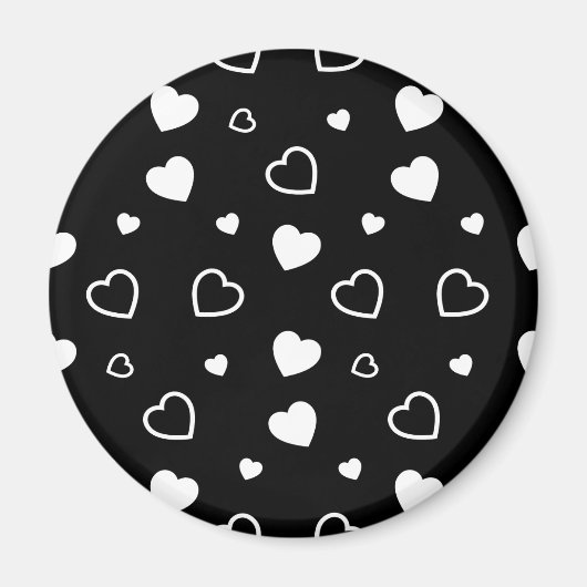 スタイル設定ハートパターン5 マグネット (正面)