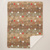 スタイル設定ハートパターン9 シェルパブランケット (正面)