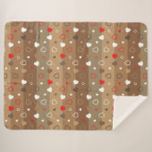 スタイル設定ハートパターン9 シェルパブランケット (正面(横))