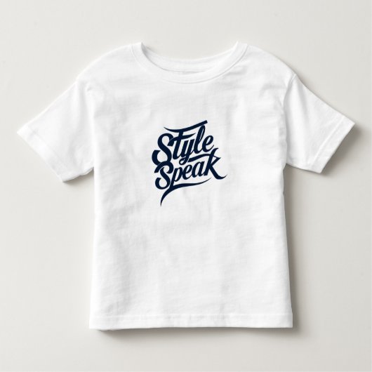 スタイル話Tシャツ – はっきりしたファッション文 トドラーTシャツ (正面)