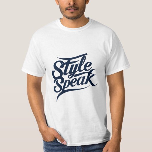 スタイル話Tシャツ – はっきりしたファッション文 Tシャツ (正面)