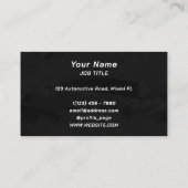 スタイル車の水スプラッシュ 名刺 (裏面)