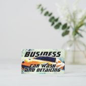 スタイル車の水スプラッシュ 名刺 (スタンド正面)