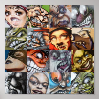 スタイル違うキャラクター ポスター