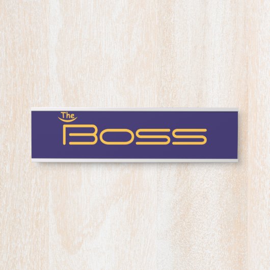 スタイル金ゴールドザボス サインプレート (正面)