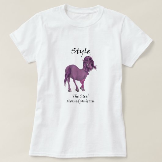 スタイル鉄角ユニコーンTシャツ Tシャツ (デザイン正面)