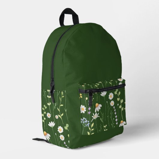 スタイル開花-フローラオールオーバープリントBackpack プリントバックパック (裏面左端)