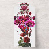 スタイル:すべてのワンウェディングパーソナライズされた招待 – オールインワン招待状 (内側)