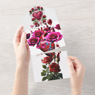 スタイル：すべてのワンウェディングパーソナライズされた招待 –  オールインワン招待状