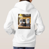 スタイル：ウィメンズベーシック最高のフードディッシングTシャツ パーカ (裏面)