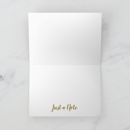 スタイル&エレガンス折り畳みノートカード付き サンキューカード (内部)