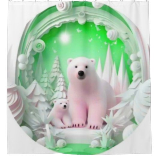 スタイル：シャワーカーテンRub-a-dub-dub-dub、それは時間だ シャワーカーテン (正面)