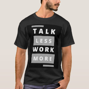 スタイル:トークの少ない作業より基本的な暗いTシャツ Tシャツ