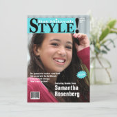 スタイル! バルミツワーの雑誌のサンキューカードのティール(緑がかった色) サンキューカード (スタンド正面)