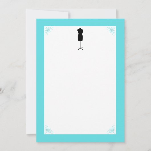 スタイル! バルミツワーの雑誌のサンキューカードのティール（緑がかった色） サンキューカード (裏面)