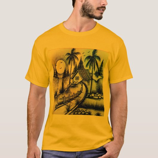 スタイル: ベーシック ダーク Tシャツ 快適 (正面)